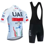 UAE Cycling Jersey Set 2024 Man's Team Short Sleeve Cycling Clothing MTB Bike Uniform Maillot Ropa Ciclismo Summer Bicycle Wear 2