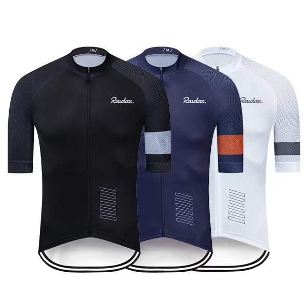 Men Cycling Jersey Raudax Classic Black Cycling Racing Tops Short Sleeve Cyclist Clothes Shirt Maillot Summer Bicycle Bike Wear 1