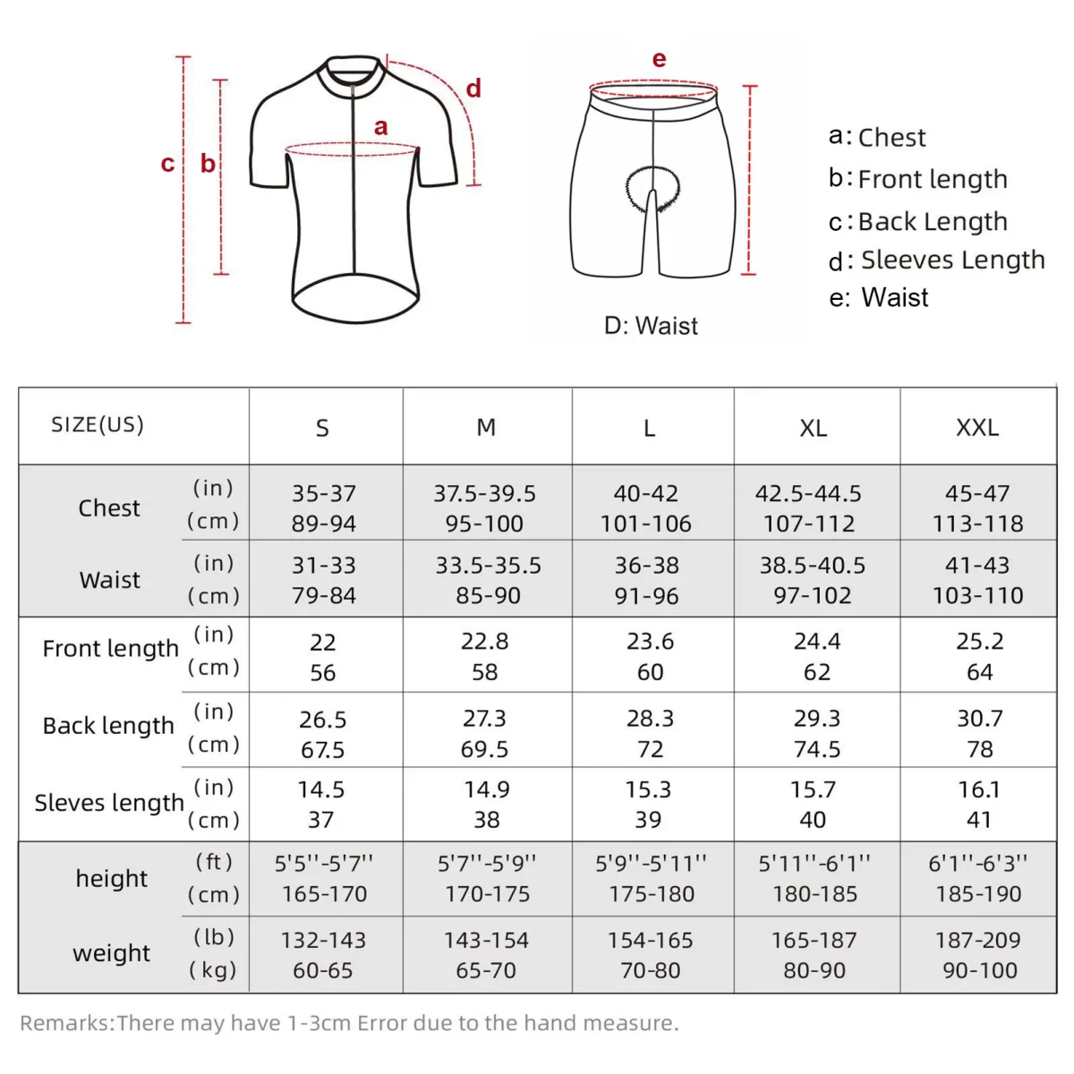 Men Breathable Quick Dry Comfortable Short Sleeve Jersey and Padded Shorts Cycle Clothing Set Riding Sportswear 3
